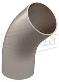 Vacuum Weld 45° Elbow with Tangents