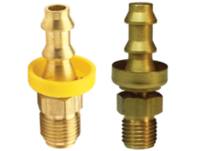 Male SAE Inverted Flare Swivel x Push-on Hose Barb